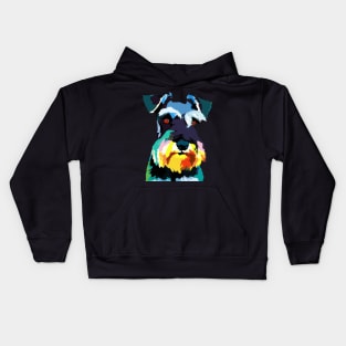 Miniature Schnauzer Pop Art - Dog Lover Gifts Kids Hoodie